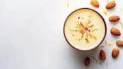 Sip this almond saffron milk during the monsoon 