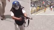 Bihar cop, seen firing at protesting students with AK-47, suspended