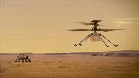 NASA's Ingenuity helicopter aces first test flight in Martian environment NASA's Ingenuity helicopter aces first test flight in Martian environment