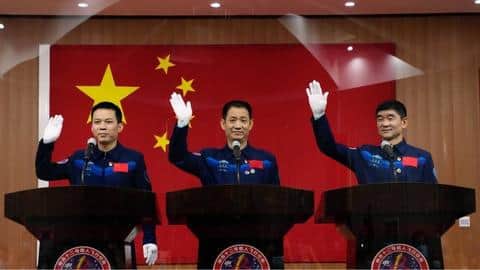China launches three astronauts to its space station: Details here China launches three astronauts to its space station: Details here