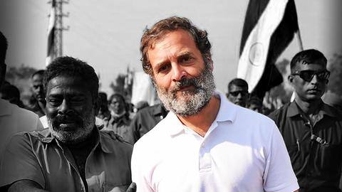 MP: Rahul walks with dog, rides bike in Ambedkar's birthplace MP: Rahul walks with dog, rides bike in Ambedkar's birthplace