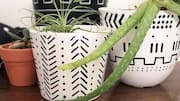 DIY: How to create mudcloth-inspired planters
