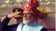 PM Modi's multi-colored safa steals spotlight at 77th R-Day parade