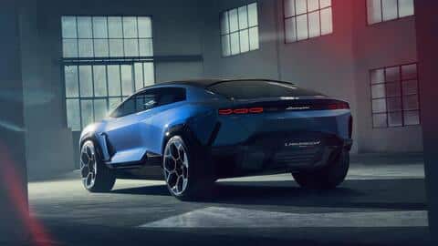 The concept EV looks sporty with angular body panels