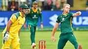 Australia beat South Africa in rain-affected 3rd ODI: Key stats