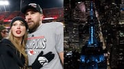 'Her something blue': Empire State Building celebrates Taylor-Travis wedding