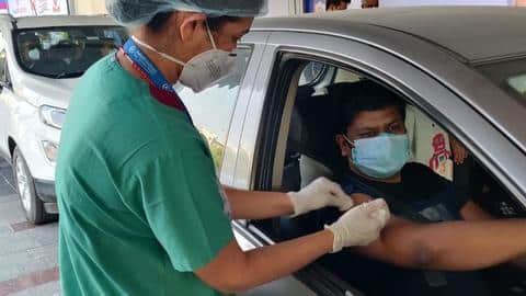 Second drive-through vaccination camp inaugurated in Delhi Second drive-through vaccination camp inaugurated in Delhi