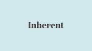 Word of the Day: Inherent