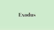 Word of the Day: Exodus