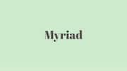 Word of the Day: Myriad