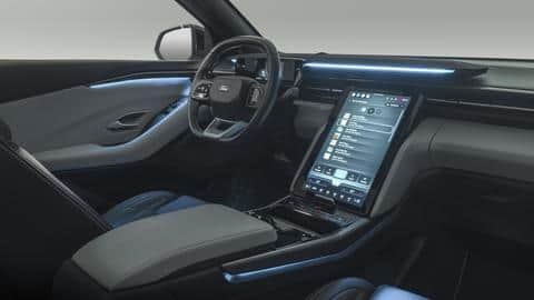 A massive sliding-type infotainment panel with the latest connectivity options
