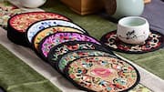 How to create fabric coasters at home