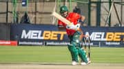 Yasir Ali's maiden T20I fifty versus Zimbabwe goes in vain