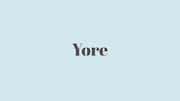 Word of the Day: Yore