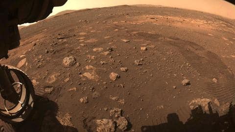 NASA's Perseverance rover completes first test drive on Martian soil NASA's Perseverance rover completes first test drive on Martian soil