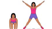 Add these star jump variations for a more challenging workout
