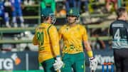 South Africa's Lhuan-dre Pretorius slams his maiden T20I fifty: Stats
