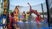 Bounce, move and get fit with synchronized trampolining