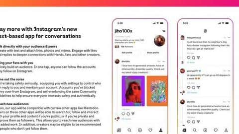 The app looks like a mix of Instagram and Twitter