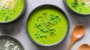 This pea and mint soup is a refreshing appetizer! 