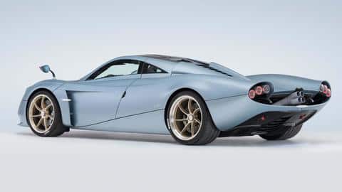 The supercar sports titanium quad exhausts and active aerodynamic bodywork