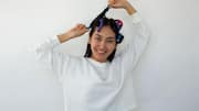 How to get heatless curls with socks