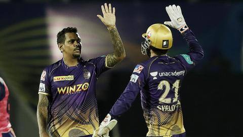Narine becomes first player to play 150 matches for KKR Narine becomes first player to play 150 matches for KKR