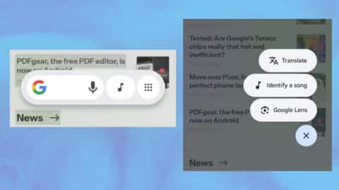 New app drawer replaces Google Translate button