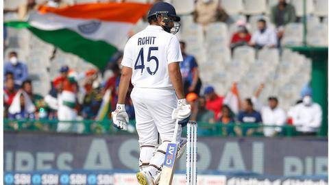 Mohali Test, Day 1: Rohit, Mayank depart; India manage 109/2 Mohali Test, Day 1: Rohit, Mayank depart; India manage 109/2