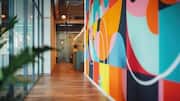 How to style your walls with color-blocked art
