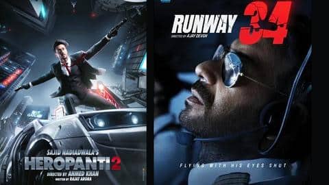 It's Tiger Shroff-led 'Heropanti 2' vs. 'Runway 34' this Eid It's Tiger Shroff-led 'Heropanti 2' vs. 'Runway 34' this Eid