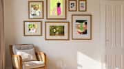 How to display family photos in small apartments