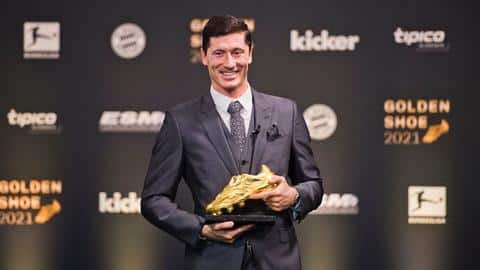 Robert Lewandowski wins European Golden Shoe: Details here Robert Lewandowski wins European Golden Shoe: Details here