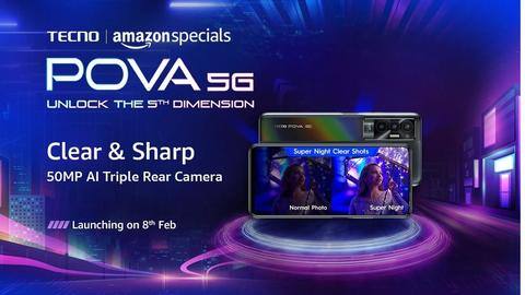 Amazon reveals India-bound TECNO POVA 5G's key specifications Amazon reveals India-bound TECNO POVA 5G's key specifications