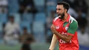 Asia Cup: Oman pacer Shah Faisal scripts history against India