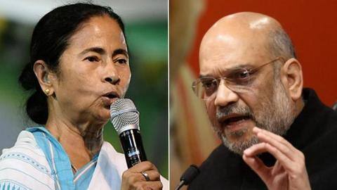 Amit Shah hatching conspiracy to harass us, says Mamata Banerjee Amit Shah hatching conspiracy to harass us, says Mamata Banerjee