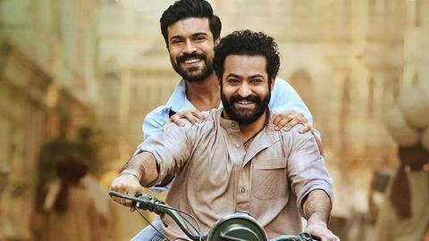 Ram Charan-Jr. NTR's 'RRR' to release in theaters next year? Ram Charan-Jr. NTR's 'RRR' to release in theaters next year?