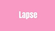 Word of the Day: Lapse