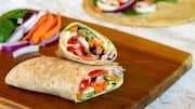 Whip up this vegan hummus wrap in no time 
