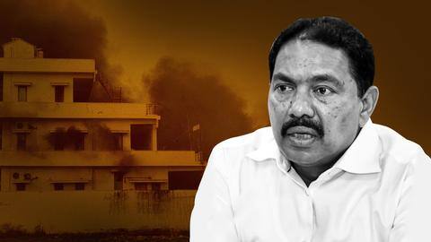 Renaming district: Violent protesters in Andhra set minister's house ablaze Renaming district: Violent protesters in Andhra set minister's house ablaze