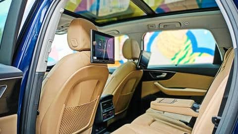 The rear seat is ideal for being chauffeur driven