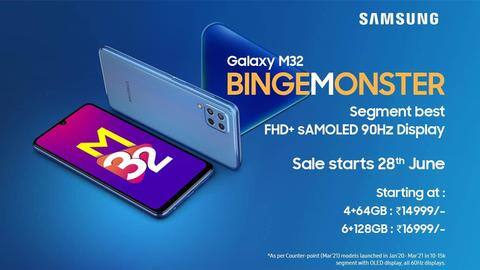 Samsung announces Galaxy M32 in India at Rs. 15,000 Samsung announces Galaxy M32 in India at Rs. 15,000