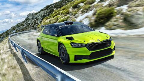 SKODA FABIA RS Rally2 breaks cover as 291hp race car SKODA FABIA RS Rally2 breaks cover as 291hp race car