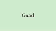 Word of the Day: Goad
