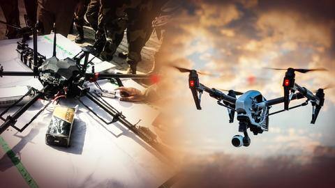 J&K Police shoots down drone in Akhnoor, 5kg IED found J&K Police shoots down drone in Akhnoor, 5kg IED found