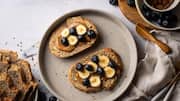 Quick fix: Almond butter on whole grain toast 