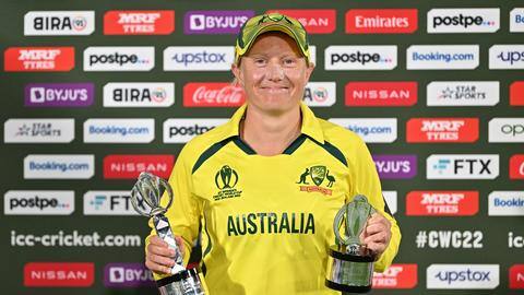 ICC Women's World Cup: Healy named Player of the Tournament ICC Women's World Cup: Healy named Player of the Tournament