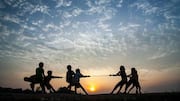Tug-of-war: This simple game can give you a full-body workout