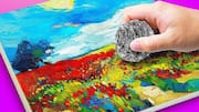 Create stunning art with common household items
