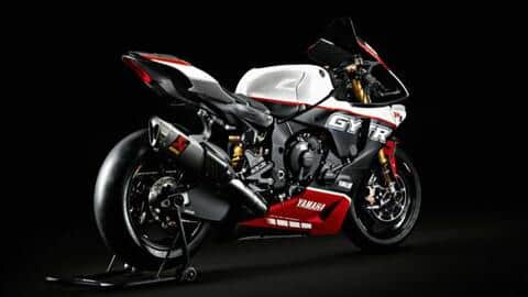 The superbike flaunts a special tri-color livery